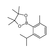 4,4,5,5-tetramethyl-2-(2-methyl-6-propan-2-ylphenyl)-1,3,2-dioxaborolane Structure
