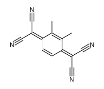 2-[4-(dicyanomethylidene)-2,3-dimethylcyclohexa-2,5-dien-1-ylidene]propanedinitrile结构式