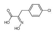 3-(4-chloro-phenyl)-2-hydroxyimino-propionic acid Structure