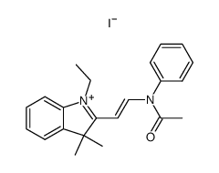 2-(2-acetanilidovinyl)-3,3-dimethyl-1-ethyl-3H-indolium iodide Structure