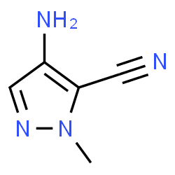 4-Amino-1-methyl-1H-pyrazole-5-carbonitrile Structure