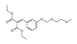 diethyl <3-<(2-methoxyethoxy)methoxy>benzal>malonate Structure