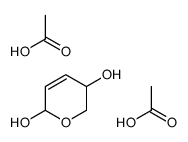 acetic acid,3,6-dihydro-2H-pyran-3,6-diol结构式