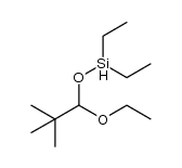 (1-ethoxy-2,2-dimethylpropoxy)diethylsilane Structure