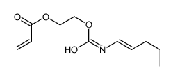 2-(pent-1-enylcarbamoyloxy)ethyl prop-2-enoate结构式