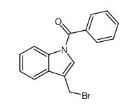 1-benzoyl-3-bromomethylindole Structure