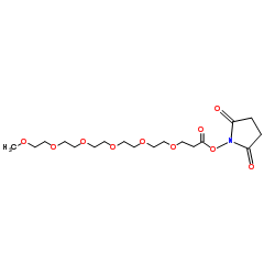 m-PEG6-NHS ester structure