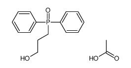 acetic acid,3-diphenylphosphorylpropan-1-ol Structure