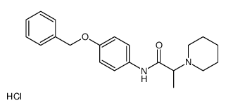 N-(4-phenylmethoxyphenyl)-2-piperidin-1-ylpropanamide,hydrochloride结构式