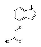 4-idolylthioacetic acid结构式