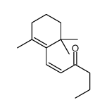 1-(2,6,6-trimethylcyclohexen-1-yl)hex-1-en-3-one结构式