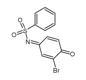N-(3-bromo-4-oxocyclohexa-2,5-dien-1-ylidene)benzenesulfonamide结构式