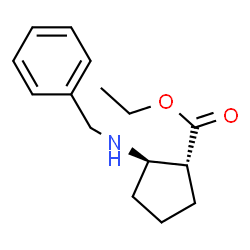 trans-ethyl 2-(benzylamino)cyclopentanecarboxylate Structure