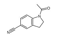 1-acetyl-2,3-dihydro-indole-5-carbonitrile结构式