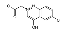 2-(6-chloro-4-oxo-1H-cinnolin-2-ium-2-yl)acetate Structure