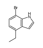 7-bromo-4-ethyl-1H-indole结构式