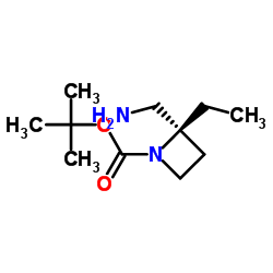 tert-butyl (2S)-2-(aminomethyl)-2-ethylazetidine-1-carboxylate Structure