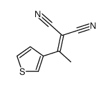 2-(1-thiophen-3-ylethylidene)propanedinitrile Structure