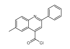 6-methyl-2-phenyl-quinoline-4-carbonyl chloride Structure