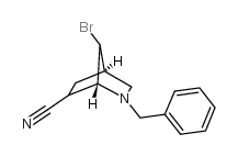 3-benzyl-7-bromo-3-azabicyclo[2.2.1]heptane-5-carbonitrile Structure