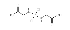 carboxymethylazanide,dichloroplatinum(2+)结构式