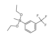 3-trifluoromethyl-1-(diethoxymethylsilyl)benzene结构式