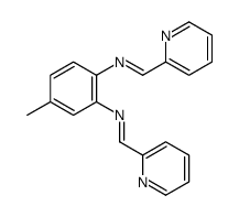 N-[4-methyl-2-(pyridin-2-ylmethylideneamino)phenyl]-1-pyridin-2-ylmethanimine结构式