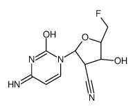 (2R,3R,4S,5S)-2-(4-amino-2-oxopyrimidin-1-yl)-5-(fluoromethyl)-4-hydroxyoxolane-3-carbonitrile Structure