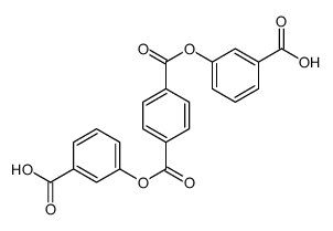 3-[4-(3-carboxyphenoxy)carbonylbenzoyl]oxybenzoic acid结构式