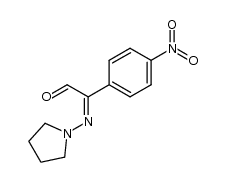 2-(4-nitrophenyl)-2-(pyrrolidin-1-ylimino)acetaldehyde Structure