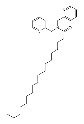 N,N-bis(pyridin-2-ylmethyl)octadec-9-enamide结构式