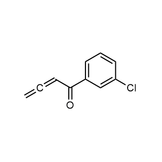 1-(3-氯苯基)-2,3-丁二烯-1-酮结构式