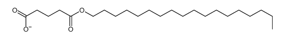 5-octadecoxy-5-oxopentanoate Structure