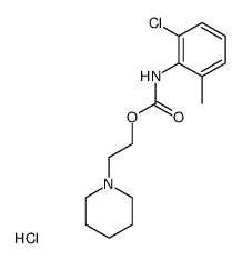 (2-chloro-6-methyl-phenyl)-carbamic acid-(2-piperidino-ethyl ester), hydrochloride结构式