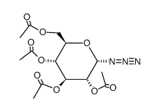 a-D-Glucosyl azide, tetraacetate.结构式