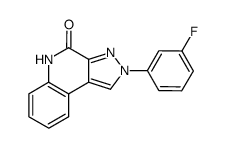 2-(3-Fluoro-phenyl)-2,5-dihydro-pyrazolo[3,4-c]quinolin-4-one结构式