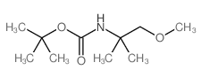 N-Boc-1-甲氧基-2-甲基-2-丙胺结构式