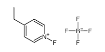 4-ethyl-1-fluoropyridin-1-ium,tetrafluoroborate结构式