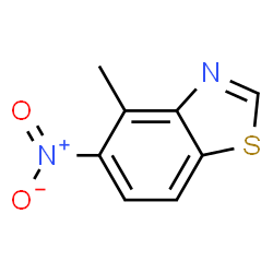 Benzothiazole, 4-methyl-5-nitro- (9CI)结构式