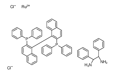 Dichloro[(R)-(+)-2,2'-bis(diphenylphosphino)-1,1'-binaphthyl][(1S,2S)-(-)-1,2-diphenylethylenediamine]ruthenium(II) picture