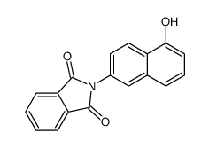 2-(5-hydroxynaphthalen-2-yl)isoindole-1,3-dione结构式