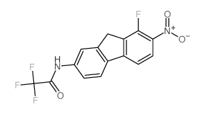 Acetamide,2,2,2-trifluoro-N-(8-fluoro-7-nitro-9H-fluoren-2-yl)-结构式