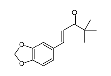 1-(苯并[d][1,3]二噁戊环-5-基)-4,4-二甲基戊-1-烯-3-酮结构式