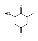 2-hydroxy-6-methyl-[1,4]benzoquinone Structure