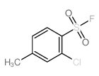 Benzenesulfonylfluoride, 2-chloro-4-methyl-结构式