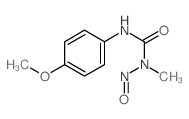 Urea,N'-(4-methoxyphenyl)-N-methyl-N-nitroso- structure