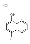 5-chloroquinolin-8-ol hydrochloride结构式