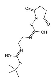 叔-丁基N-琥珀酰亚胺N,N'-亚乙基二氨基甲酸酯结构式