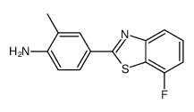 4-(7-fluoro-1,3-benzothiazol-2-yl)-2-methylaniline结构式