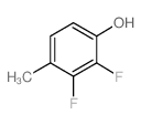 2,3-二氟-4-甲基苯酚结构式